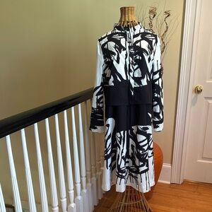 Paper Parachute black and white dress